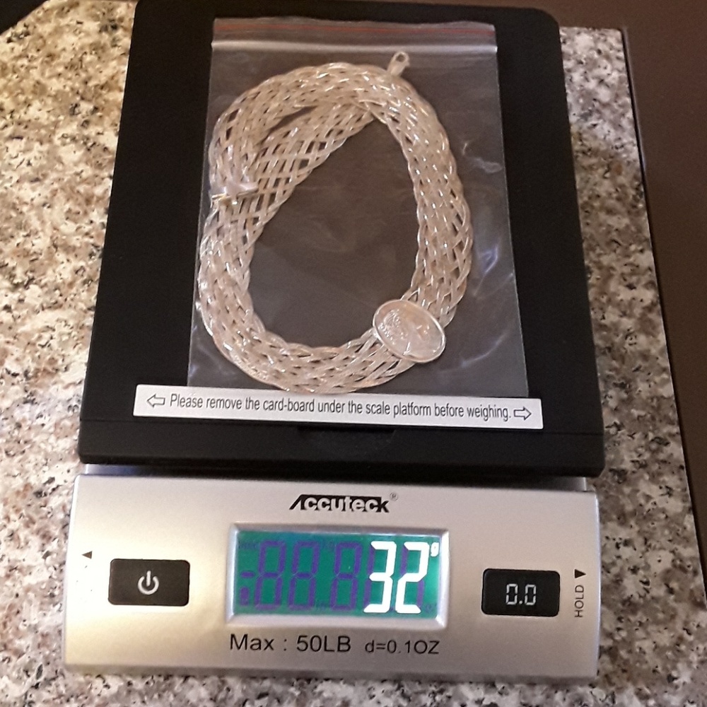 VTG SOLID 925 STERLING CAMEO CHOKER , 14 " ITALY - Picture 2 of 8